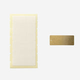 Traveler's Company - Brass Label Plate