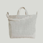Baggu Horizontal ZIP Duck Bag - Natural Grid_Smple_Beautiful_Things