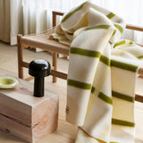 Wool Throw Knut - Lime