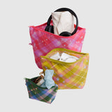 Baggu Go Pouch Set - Star Plaid