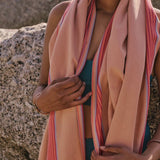 Mungo Ruti Kikoi Cotton Wrap - Apricot