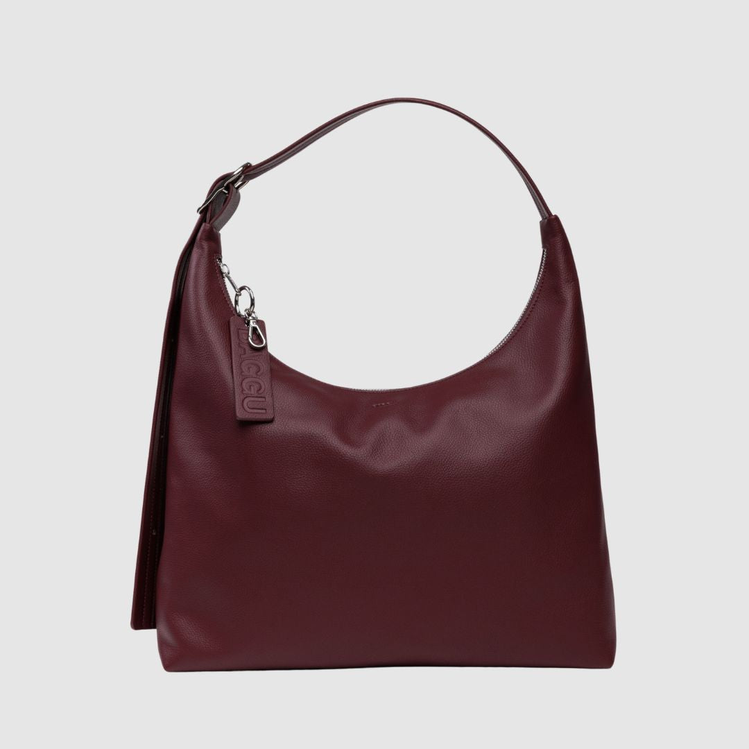 Baggu Recycled Leather Shoulder Bag - Mahogany_simple_Beautiful_Things