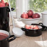 Riess Enamel Pot Black/White