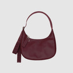 Baggu Recycled Leather Crescent Bag Medium - Mahogany