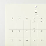Midori MD - 2026 Folded Wall Calendar - A4