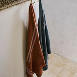 Mungo Organic Block Rib Towel - Russet