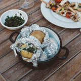 Riess Enamel Pot Black/White