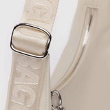 Baggu Recycled Leather Crescent Bag Small - Stone