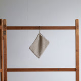 Linen Pile Bath Mitten