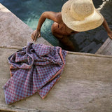 Mungo Beach Towel Willow Weave - Jelly Fish