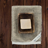 Linen Pile Bath Mitten