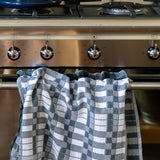 Mungo Tea Towel Pocket Weave - Flint
