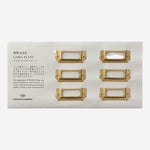 Traveler's Company - Brass Label Plate_Simple_Beautiful_Things