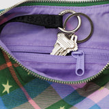 Baggu Crescent Bag Small - Green Star Plaid