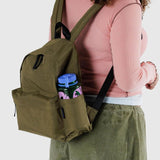 Baggu Medium Nylon Backpack - Seaweed