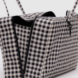 Baggu Bowler Bag Medium - Black & White Gingham