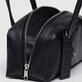 Baggu Recycled Leather Bowler Bag Small - Black