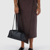 Baggu Recycled Leather Bowler Bag - Black