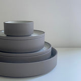 Hasami Porcelain Shallow Bowl 22.0cm Ash White