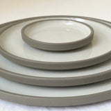 Hasami Porcelain Plate 25.5cm Ash White