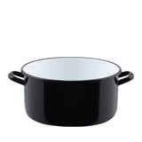 Riess Enamel Pot Black/White