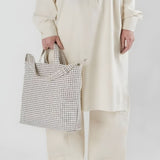 Baggu Horizontal ZIP Duck Bag - Natural Grid