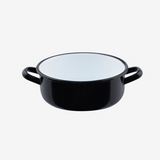 Riess Enamel Pot Black/White