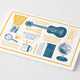 Traveler's Notebook - Travel Tools Greeting Card Blue