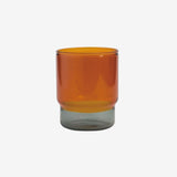 Two_tone_stacking_glass_300ml_amber/grey_simple_beautiful_things