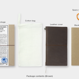 Traveler_sNotebookBrownPackagecontents-SImpleBeautifulThings