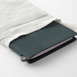 Traveler_s_Notebook_Blue_in_cotton_bag_Simple_Beautiful_Things