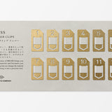 Traveler's Company - Brass Clips Number