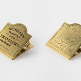 Traveler's Notebook Accessories - Brass clip Airplane - simplebeautifulthings