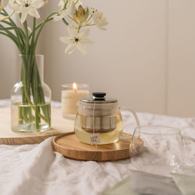 Kinto Unitea Glass Teapot with Tea Simple Beautiful Things