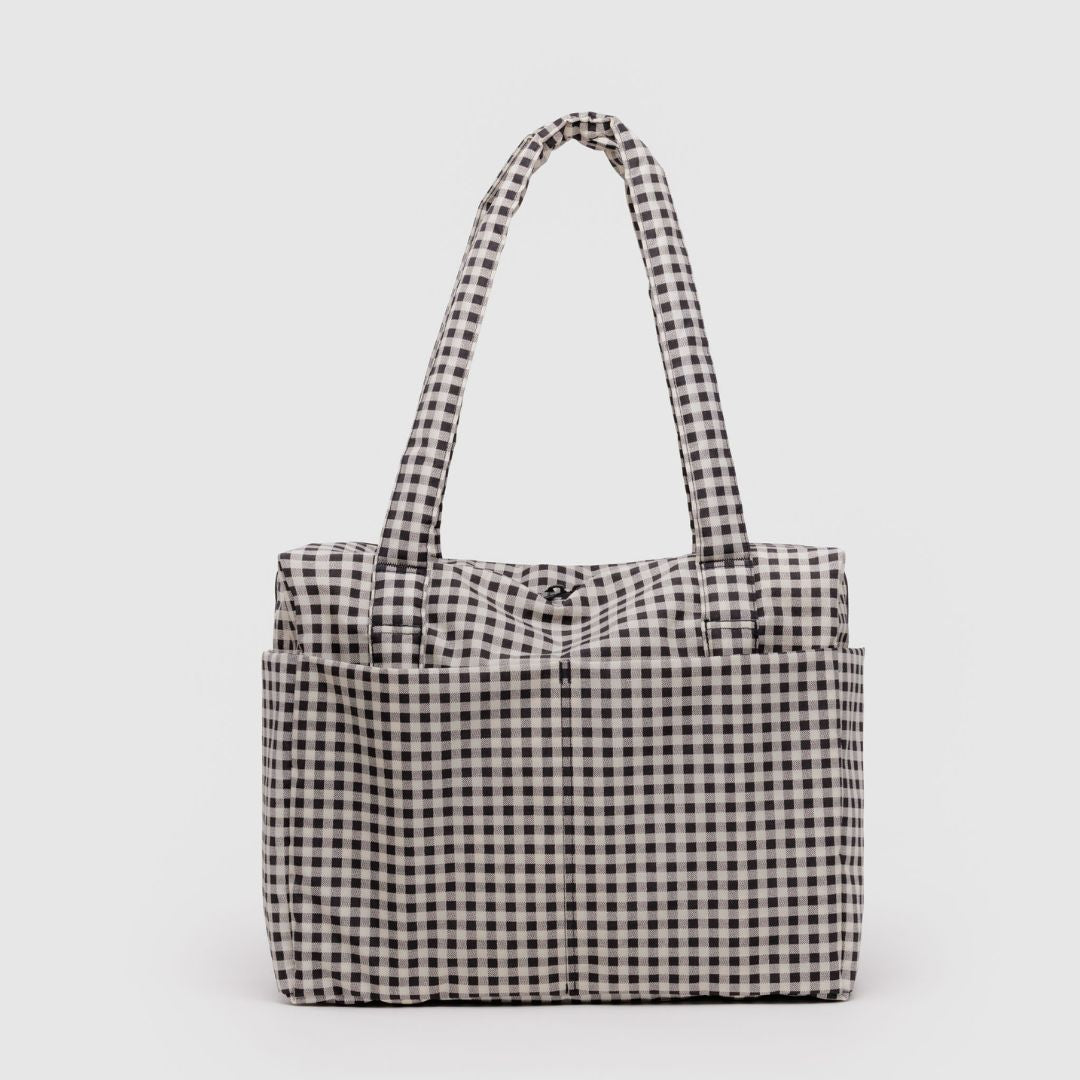 Baggu Cloud Carry-On Small - Black & White Gingham_Simple_Beautiful_Things