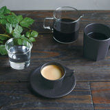 Kinto Octagonal Cup and Saucer - Black