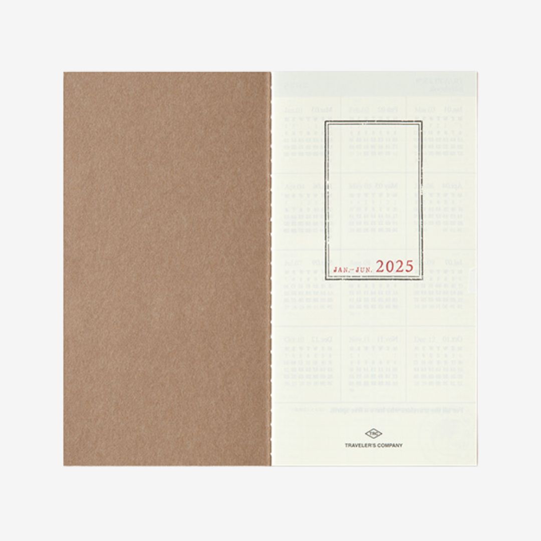 Traveler's Notebook 2025 Week + Memo (Jul - Dec)