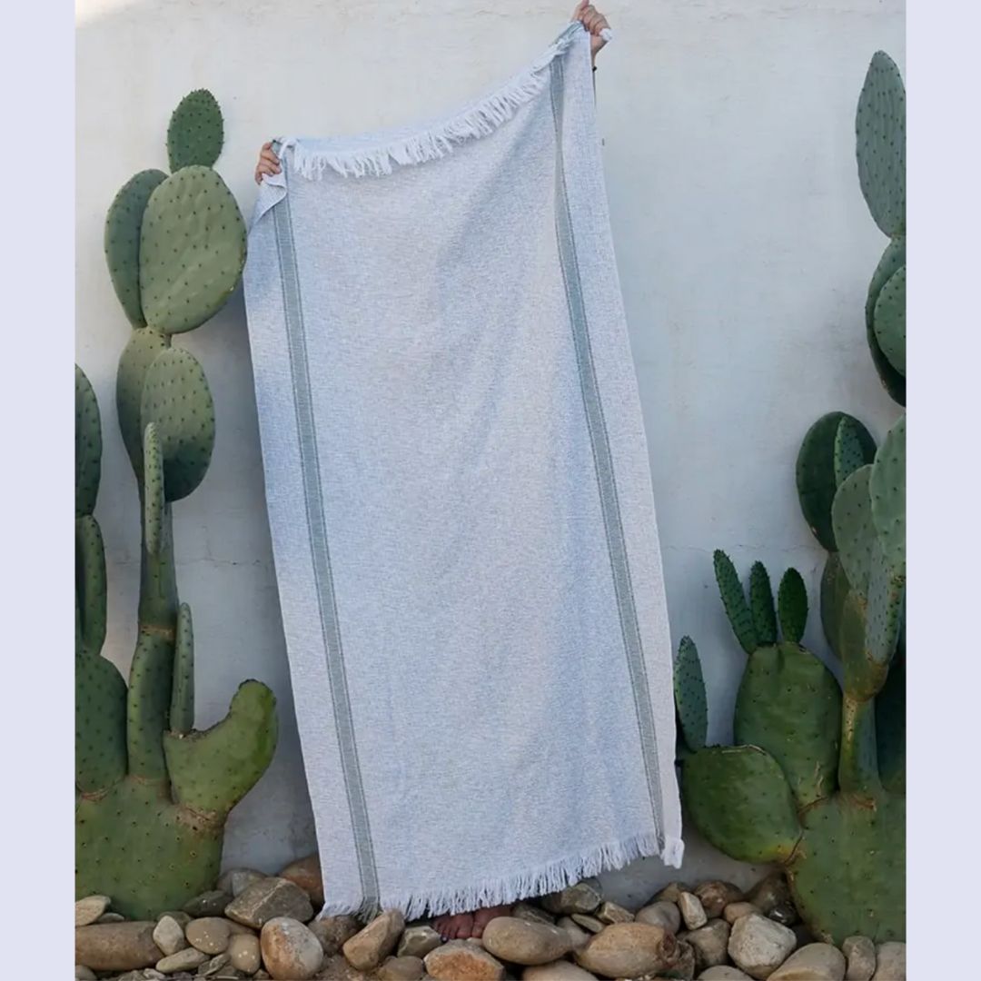 Mungo Organic Summer Towel - Sand Rock