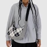 Baggu Nylon Crossbody Bag Medium - Mixed Plaid