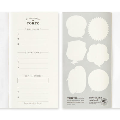 Traveler's Notebook - Tokyo Blank Refill