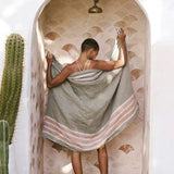 Mungo Flax Towel - Moss