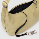 Baggu Recycled Leather Crescent Bag Medium - Straw