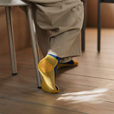 Nishiguchi Kutsushita Wool Pile Trail Socks - Pier Yellow