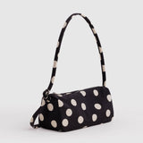 Baggu Loaf Bag - Black and Cream Polka Dot