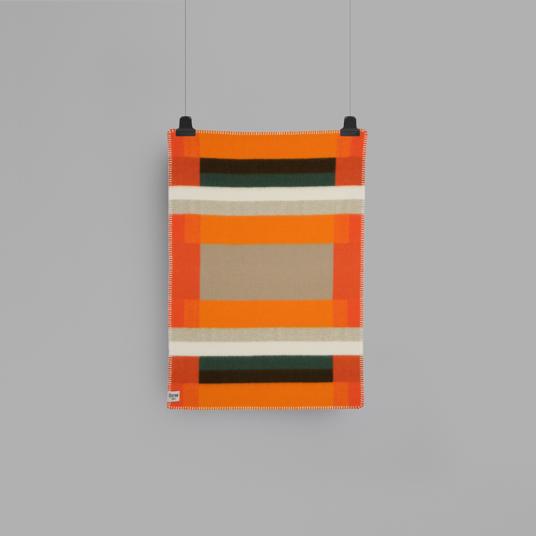 Roros Tweed Mikkel Throw - Orange Simple Beautiful Things