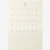 Midori MD - 2027 Folded Wall Calendar - A3