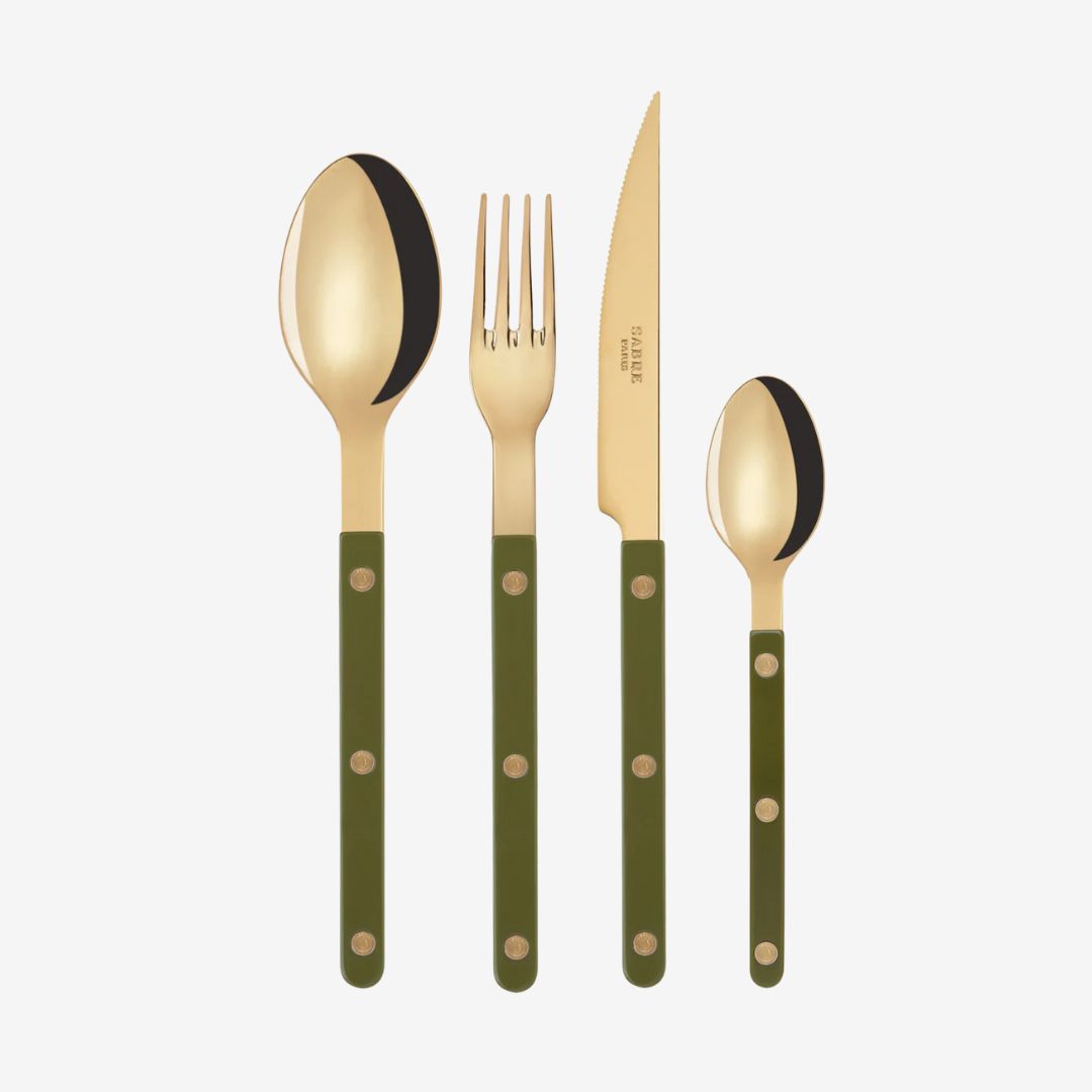 Sabre Cutlery Bistro 4 Piece - Green Fern