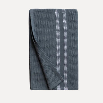 Mungo Organic Block Rib Towel - Orion Blue_Simple-Beautiful_Things