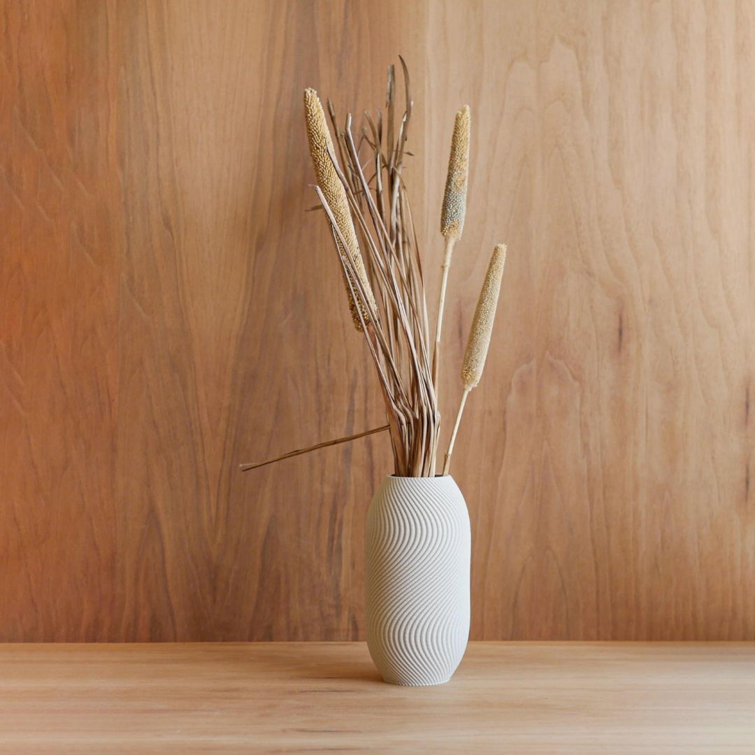 Vase - May White 20cm_Simple_Beautiful_Thongs