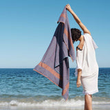 Mungo Beach Towel Willow Weave - Jelly Fish